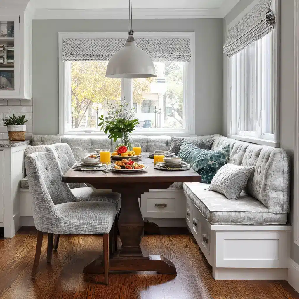 15 Gorgeous Kitchen Ideas to Elevate Your Cooking Space 9 u7331937832 Add a Cozy Breakfast Nook A built in banquette or 32bf9157 669f 41c6 9f06 445368561cef 2