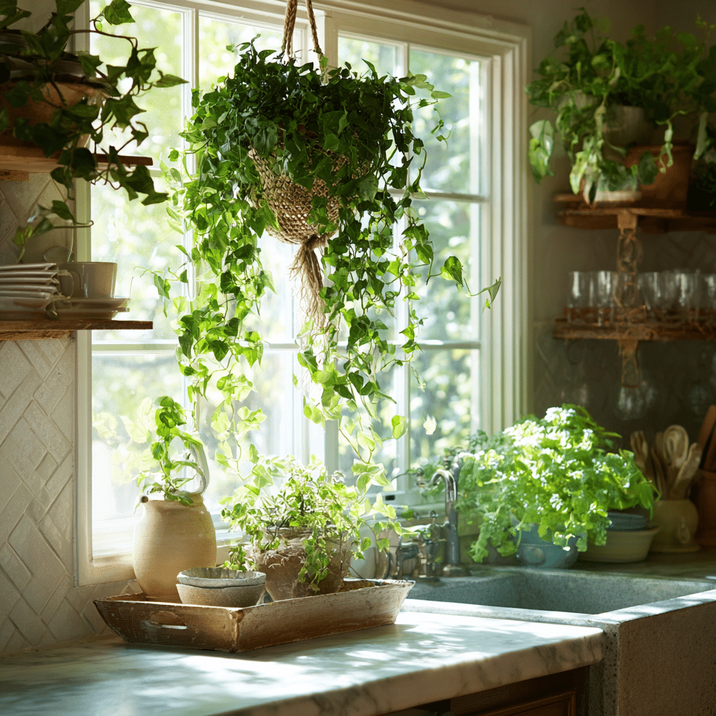15 Gorgeous Kitchen Ideas to Elevate Your Cooking Space 14 u7331937832 Bring in Some Greenery Plants bring your kitchen 46b159f9 8156 41d3 b088 032270a897bc 1