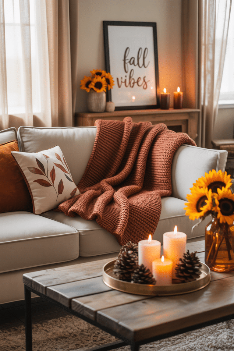 Fall Living Room Decor Ideas 2025