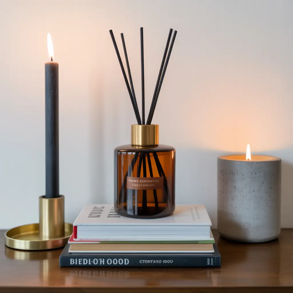 27 Fall Apartment Decor Ideas 2025 That’ll Make Your Space Extra Cozy 4 0001 1 i put an amber glass diffuser with a bra 5cMQ