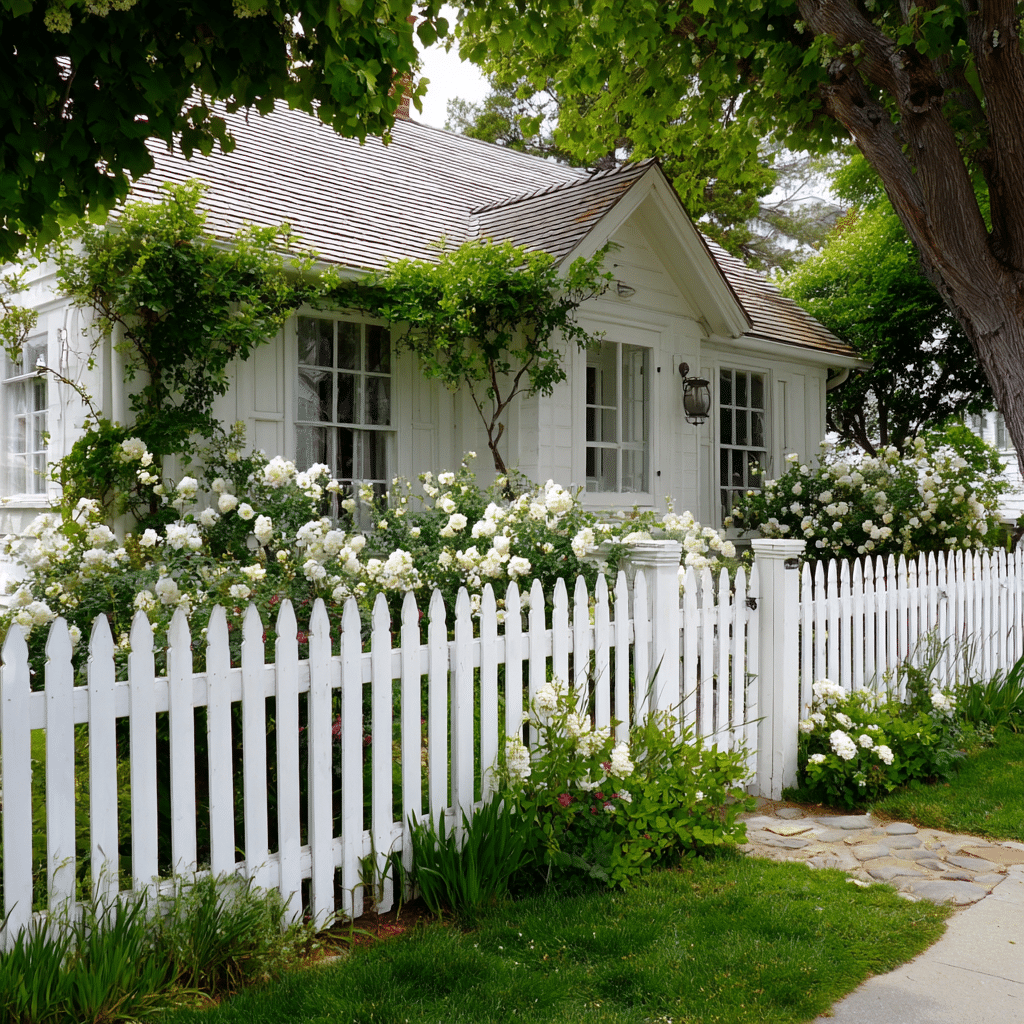 22 Creative Front Yard Ideas for a Gorgeous Entrance 13 u7331937832 Add Charm with a Front Yard Picket Fence A white 6c58fafc 191c 4be4 92f5 4657f67696e1 1