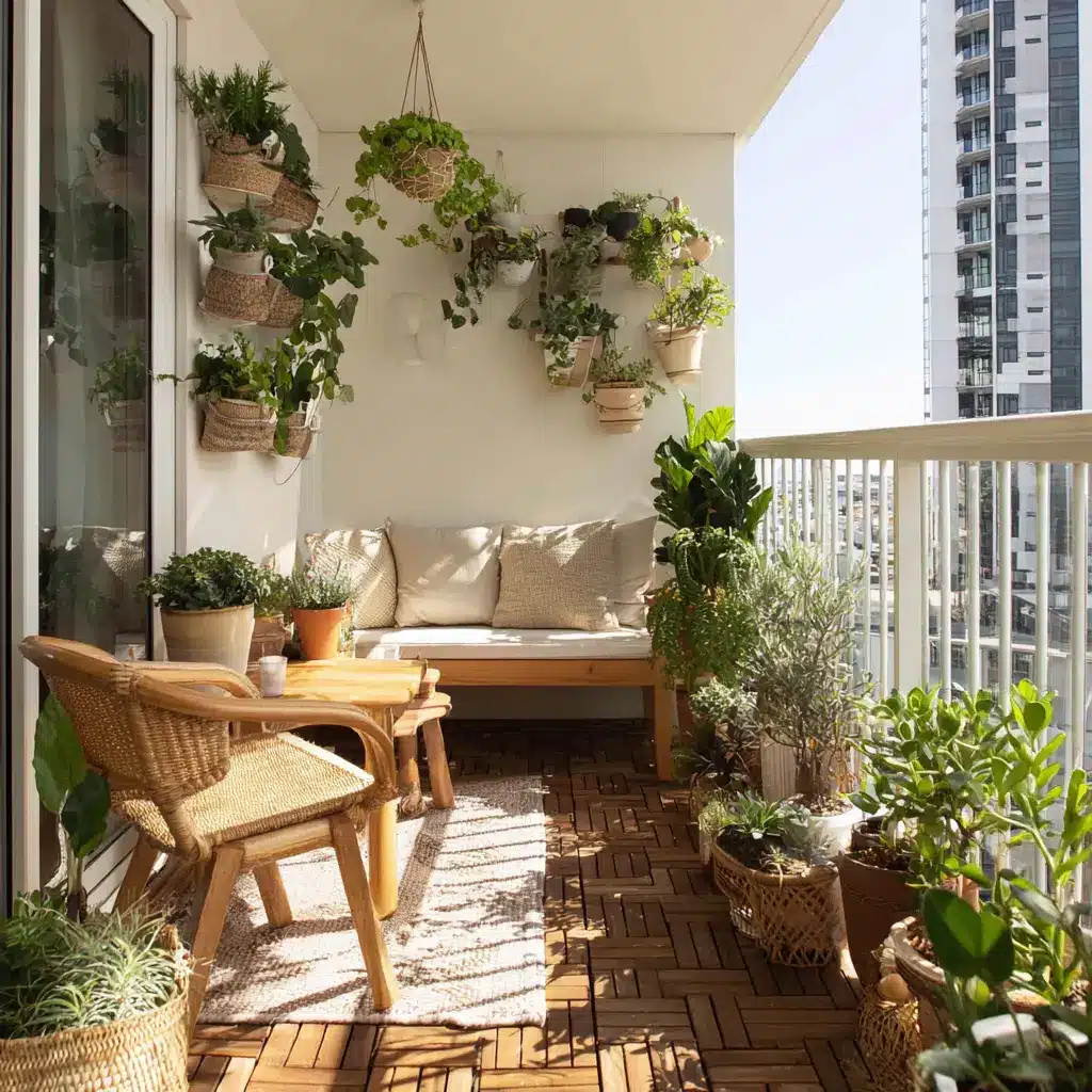 Apartment Balcony Decoration Ideas: 20 Ways to Style a Cozy Outdoor Space 6 This image has an empty alt attribute; its file name is u7331937832_Add_Greenery_with_Potted_Plants_No_list_of_apartm_c922cc07-ecda-49c6-bb50-bd0dcc614396_0.webp