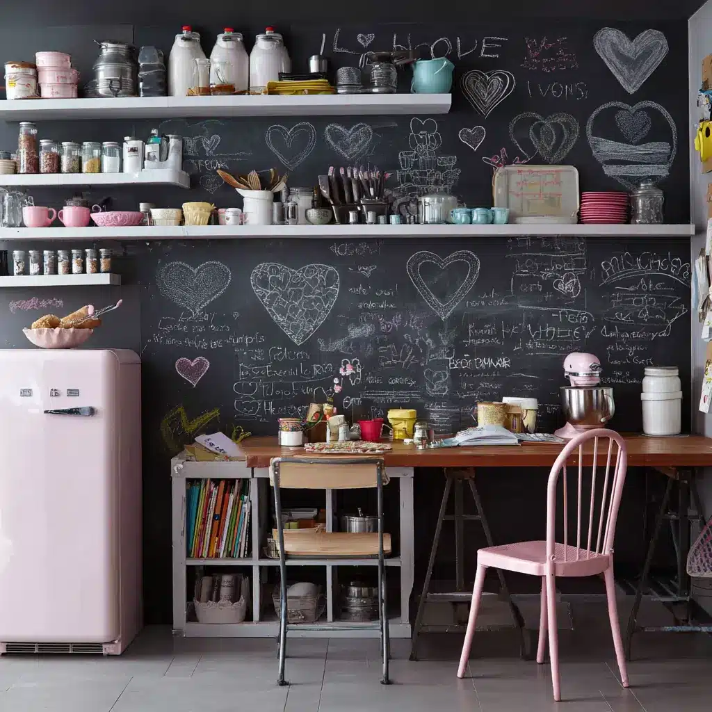 20 Girly Kitchen Ideas for a Cute and Cozy Space 19 u7331937832 Add a Chalkboard Wall A mini chalkboard wall is p e1b2880f 9708 4bea b64c 4615c6fad8a8 0
