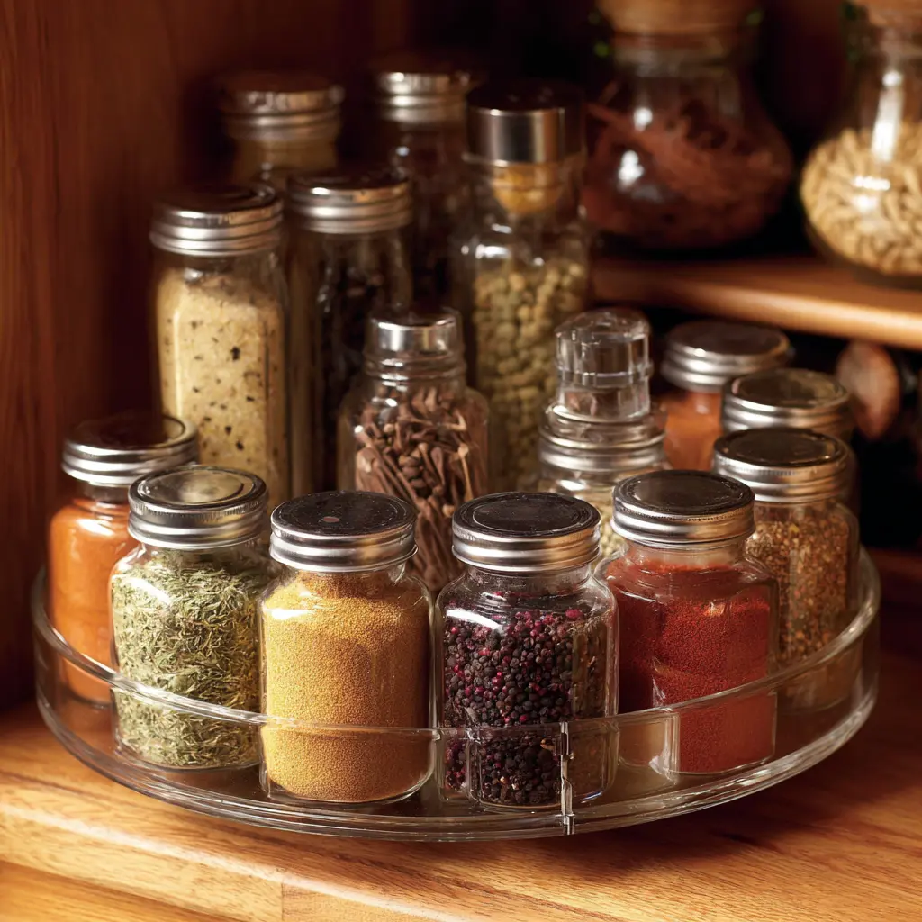 15 Brilliant Kitchen Pantry Ideas to Keep Your Space Organized 8 u7331937832 Add a Lazy Susan A Lazy Susan works wonders for s 6790806a 3b94 4c24 a445 58dde50970d6 2