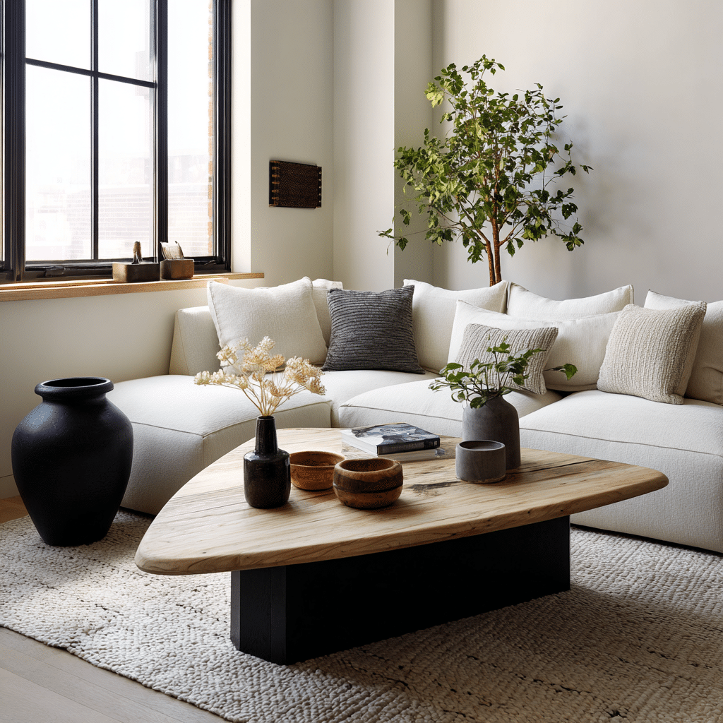 24 Coffee Table Styling Secrets to Elevate Your Living Room 12 u7331937832 Balance the Tables Shape If your coffee table is 7aca1f3a 4788 4753 8955 66ed3f3276e9 3