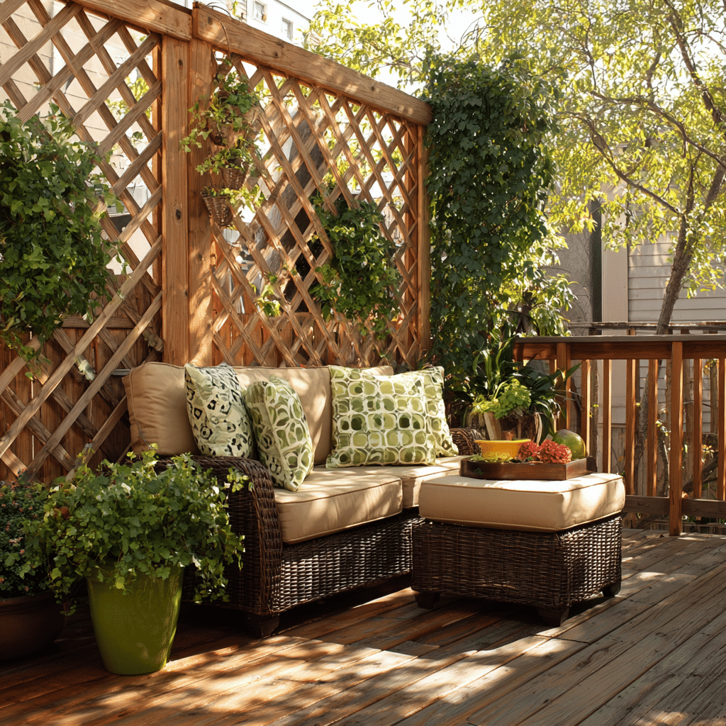 20 Inspiring Ideas for Decorating Your Deck 6 u7331937832 Build a Privacy Screen Use decorative panels latt d065d111 ee6b 4ca9 9d6c 7cab9526b5bd 0