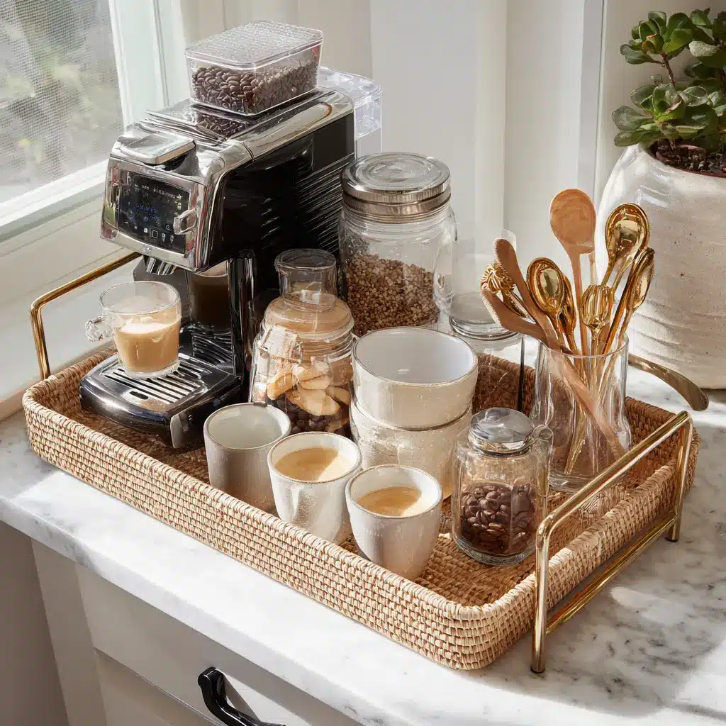 21 Small Kitchen Makeover Ideas That Actually Make a Big Difference 10 u7331937832 Create a Coffee Station Designate one small count 987152df c169 4a43 8e88 c6c206b8417e 0