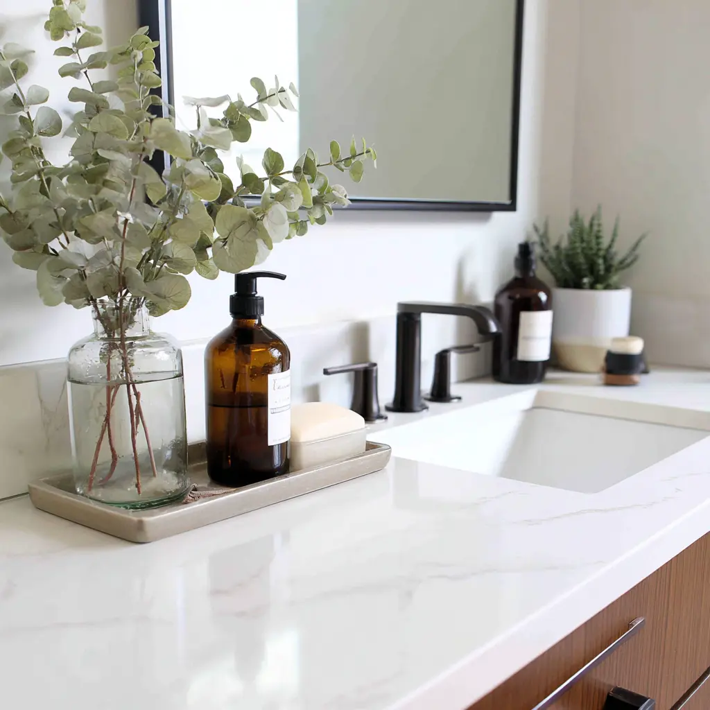 20 Minimalist Bathroom Design Ideas for a Calm, Clutter-Free Space 6 u7331937832 Declutter Countertops Keep only the essentials on 94803011 b42b 4519 b654 da1f58d61df9 2