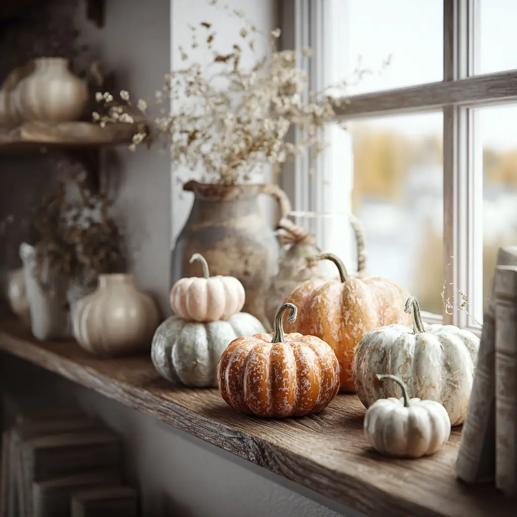 27 Fall Apartment Decor Ideas 2025 That’ll Make Your Space Extra Cozy 8 u7331937832 Decorate with Mini Pumpkins Real or faux pumpkins 5f51f621 873d 4ad4 9f6e c33de41c1c0b 1