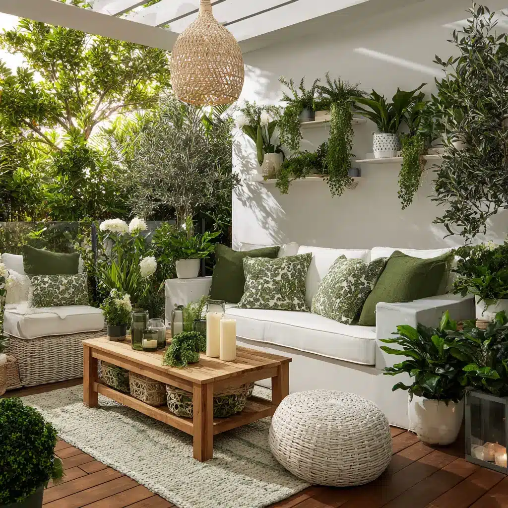 22 Outdoor Living Color Palettes Ideas to Try This Year 18 u7331937832 Emerald Green and Warm White Emerald green cushio d47c9494 e663 41b1 956b eeae5c781332 1