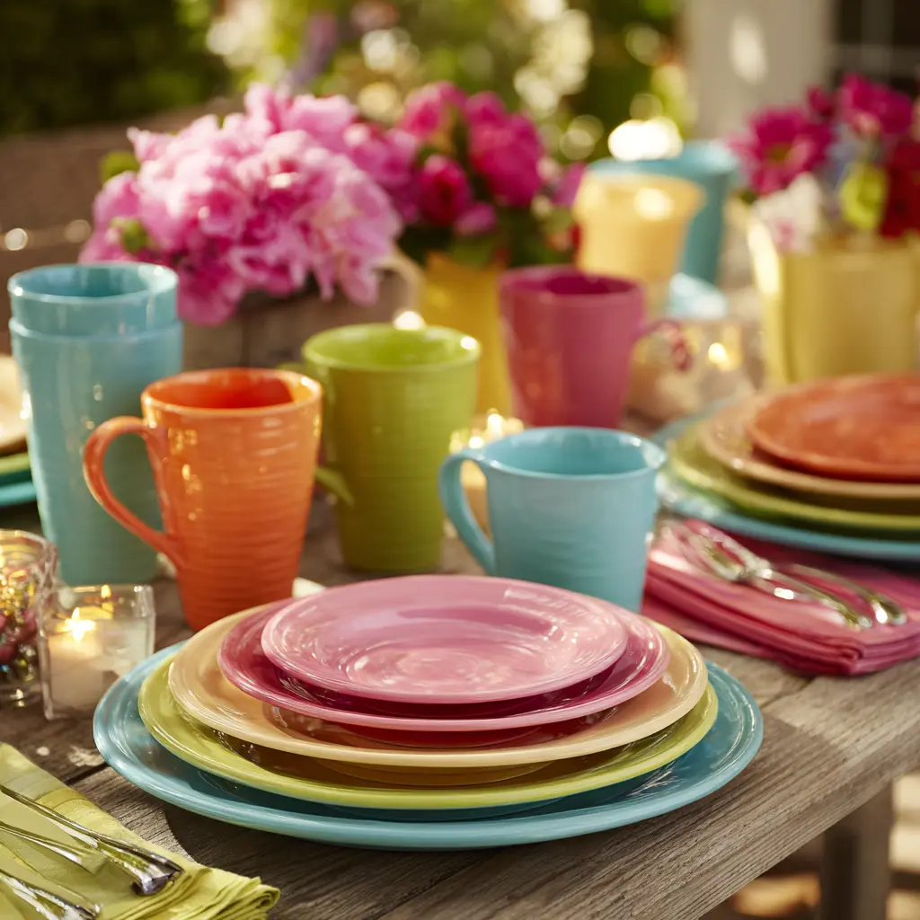 20 Summer Garden Party Ideas for an Unforgettable Outdoor Celebration 5 u7331937832 Go for Colorful Outdoor Tableware Use vibrant pla fec139ac f0b9 4dbe 808e db9389eb3fff 2