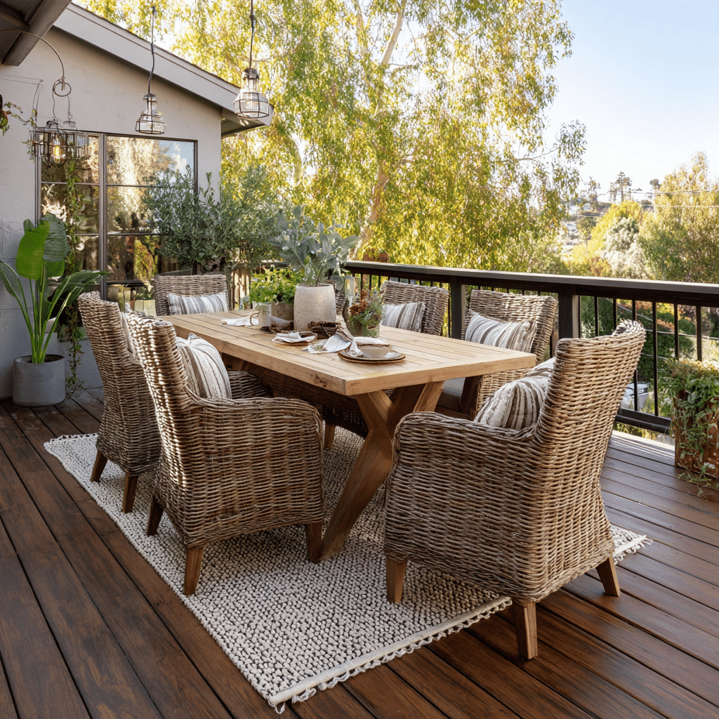 20 Inspiring Ideas for Decorating Your Deck 9 u7331937832 Include a Dining Area Set up an outdoor dining ta 08e9d436 573c 43bf a322 bef94aabc8d1 0