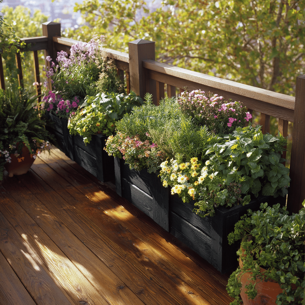 20 Inspiring Ideas for Decorating Your Deck 14 u7331937832 Install Planter Boxes or Rail Planters Add flower d414d976 f3ad 4b2c b427 40cade2caa1c 2