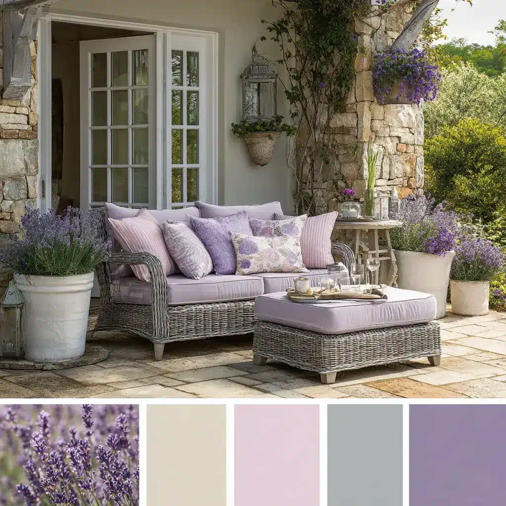 22 Outdoor Living Color Palettes Ideas to Try This Year 20 u7331937832 Lavender Gray and White Lavender and soft gray cr f2459f77 7dcc 4e53 b346 bdeb97a4e704 2