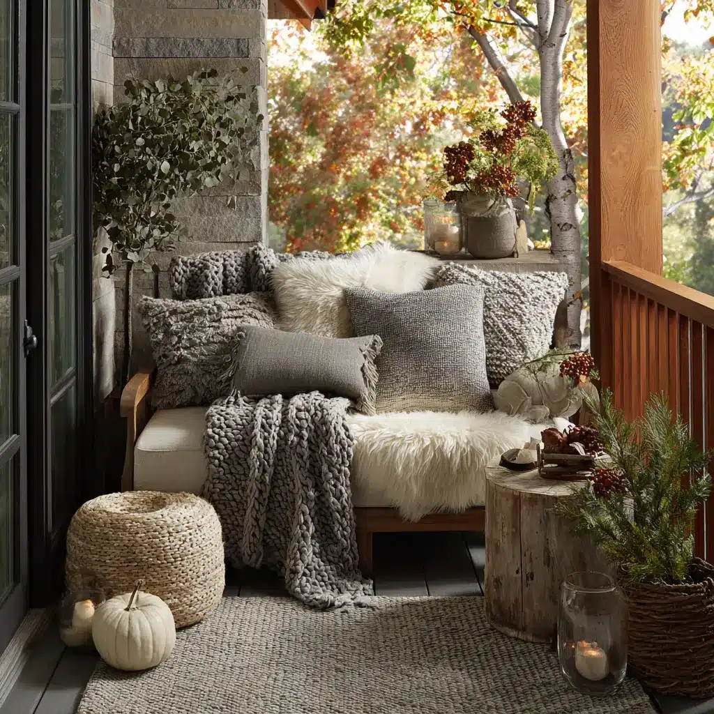 Fresh Fall Porch Decor Ideas 2025 to Welcome the Season 3 u7331937832 Layer Cozy Textures Texture plays a major role in 81a8cb8b c56e 4fc0 8671 2ecd207a1e97 1