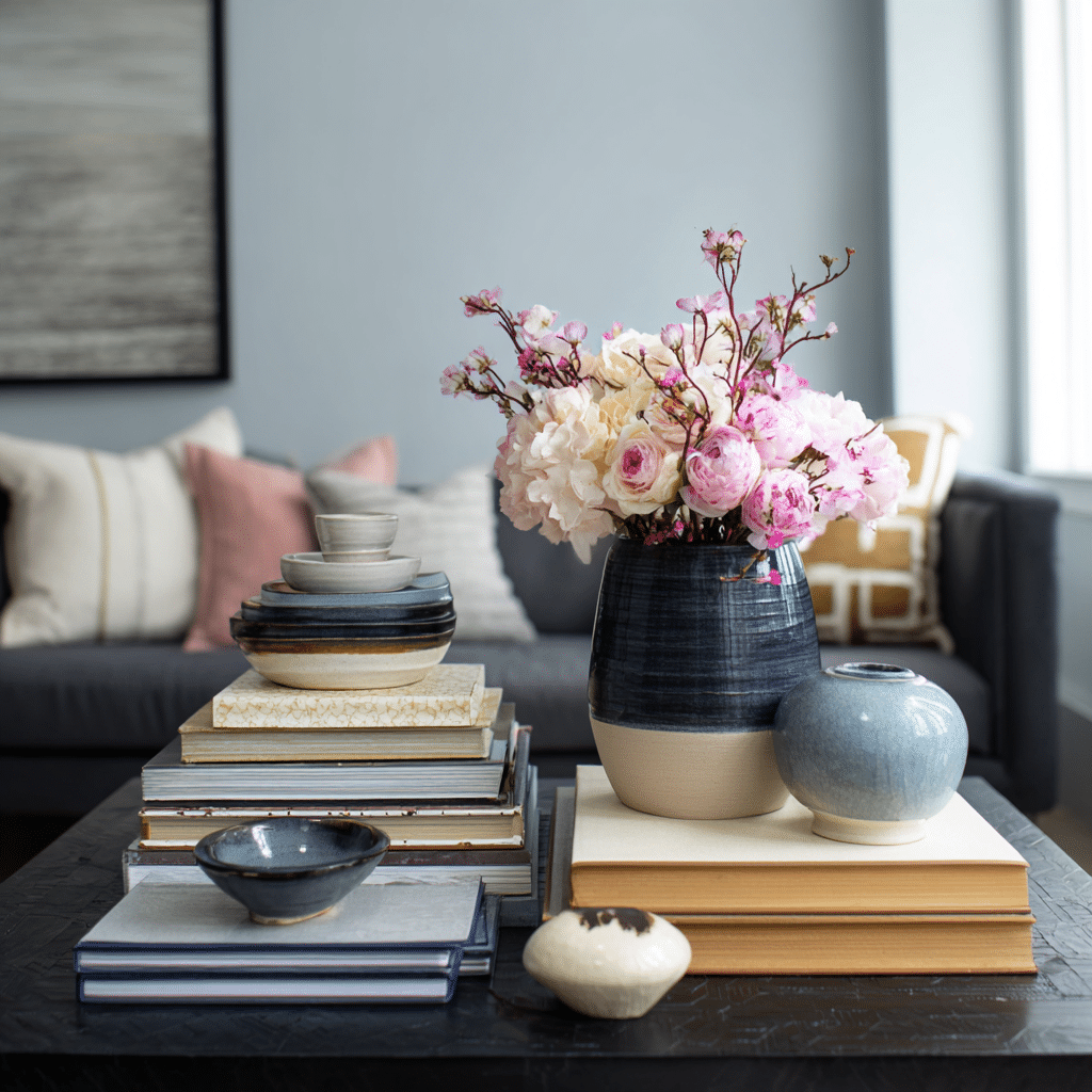 24 Coffee Table Styling Secrets to Elevate Your Living Room 5 u7331937832 Layer Heights Avoid a flat boring look by mixing bfdd70d2 d705 4039 9dc1 1191ddb8f778 2