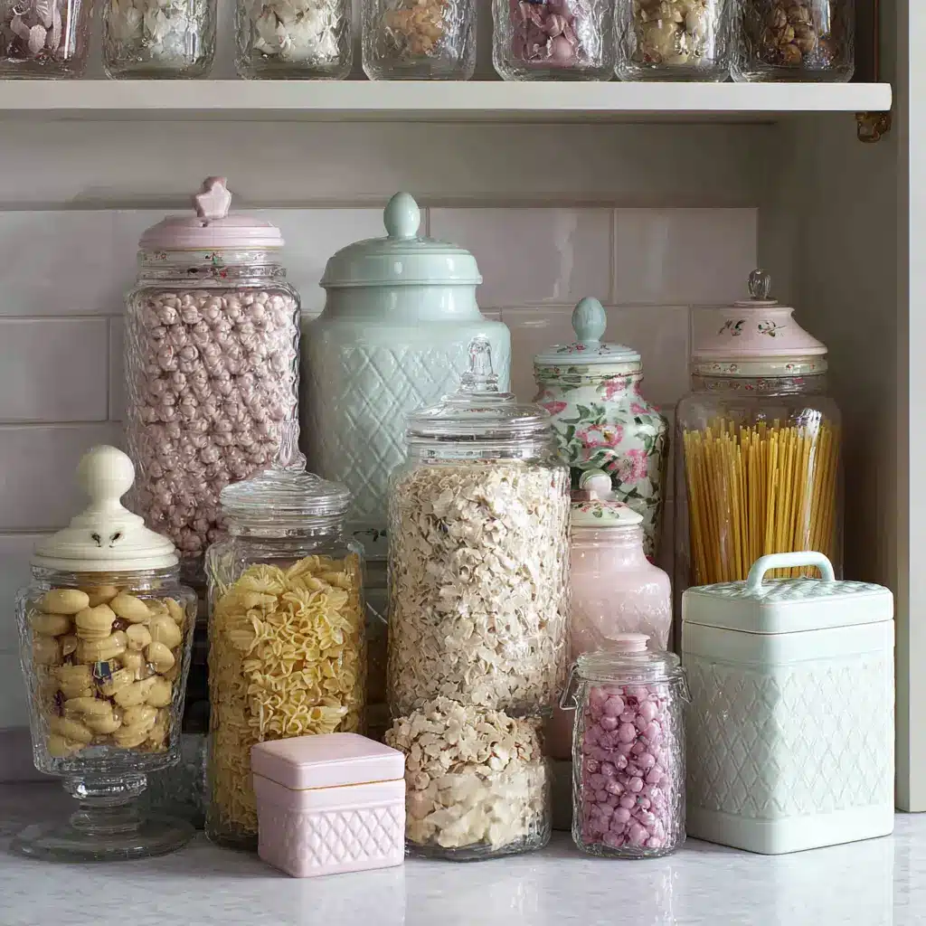 20 Girly Kitchen Ideas for a Cute and Cozy Space 10 u7331937832 Pick Stylish Storage Jars Replace plain container a75a7189 4fba 4a83 9bf3 73567701cede 1