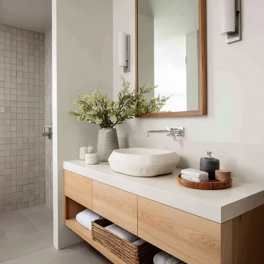 20 Minimalist Bathroom Design Ideas for a Calm, Clutter-Free Space 2 u7331937832 Stick to a Neutral Color Palette A minimalist bat 4133e0df 2084 4a1c bfce ed41f97edfaa 2