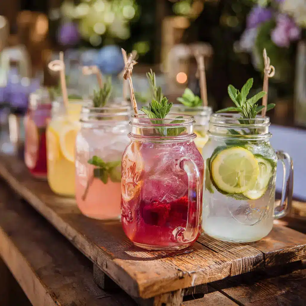 20 Summer Garden Party Ideas for an Unforgettable Outdoor Celebration 15 u7331937832 Try Mason Jar Drinks Serve drinks in mason jars f e5a2dd85 0535 44a6 9c8d 1f24d5850eff 0