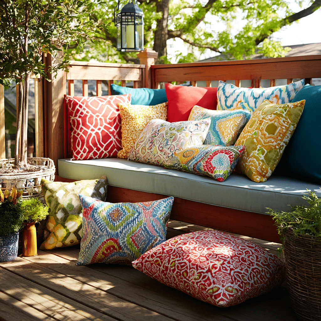 20 Inspiring Ideas for Decorating Your Deck 13 u7331937832 Use Bold Outdoor Cushions Switch up your look sea 9074e3b0 7364 40dc 8d64 4fc1c4fad1a9 1