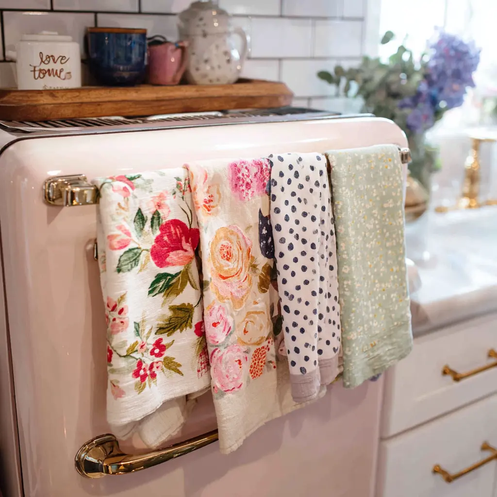 20 Girly Kitchen Ideas for a Cute and Cozy Space 17 u7331937832 Use Cute Dish Towels Swap out plain dish towels f be2d7db1 5fbc 4dbf ba6e 60d63d5d4feb 0