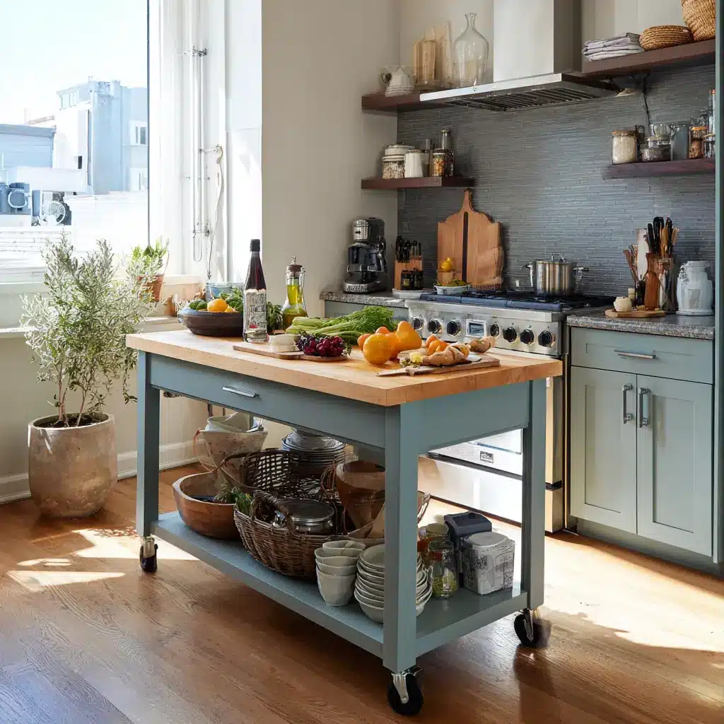 21 Small Kitchen Makeover Ideas That Actually Make a Big Difference 12 u7331937832 Use a Rolling Island or Cart Dont have space for f6a13c80 cbe6 49e2 a046 500468f072e9 3
