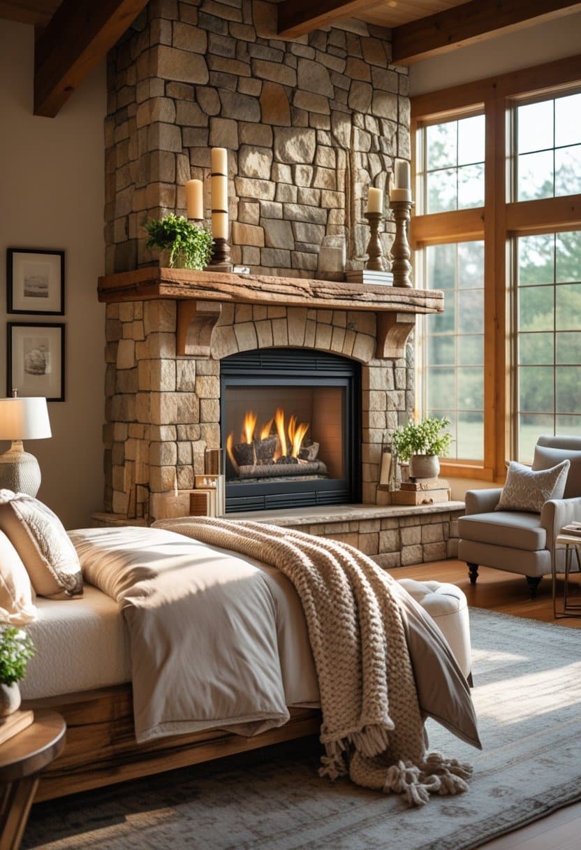 Stone Fireplace Bedroom Ideas: Stylish Designs For A Cozy Retreat