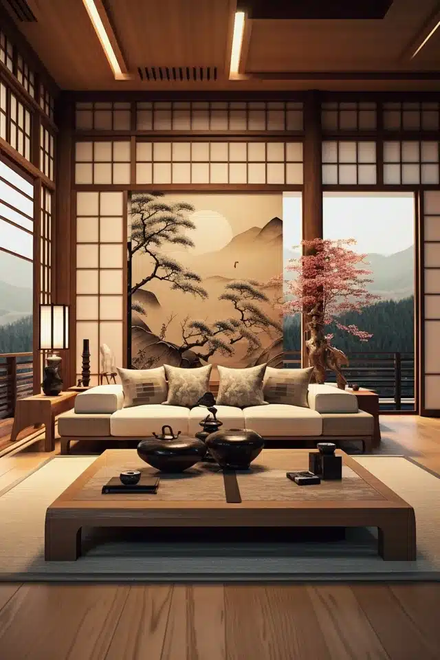 Japanese Living Room Design: 22 Inspiring Ideas for a Calm and Modern Space 7 0 1 640 N