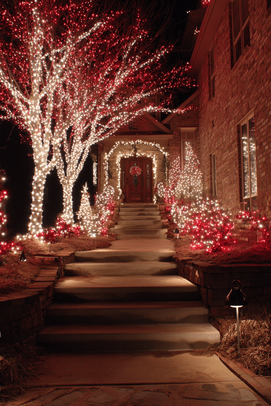 Red and White Christmas Lights 2025