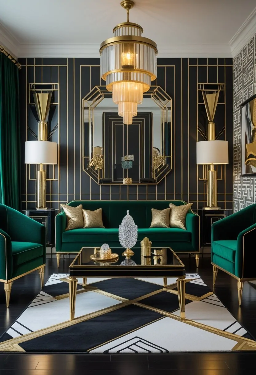 Art Deco Revival Living Room Décor: 21 Stylish Ideas For A Modern Update