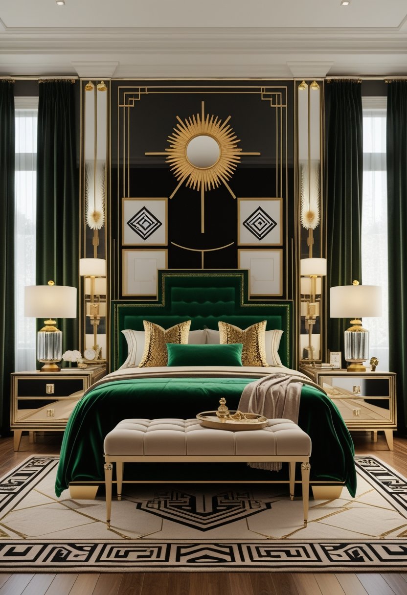 Picture of Art Deco Revival Bedroom Décor: 22 Stylish Ideas For A Timeless Look