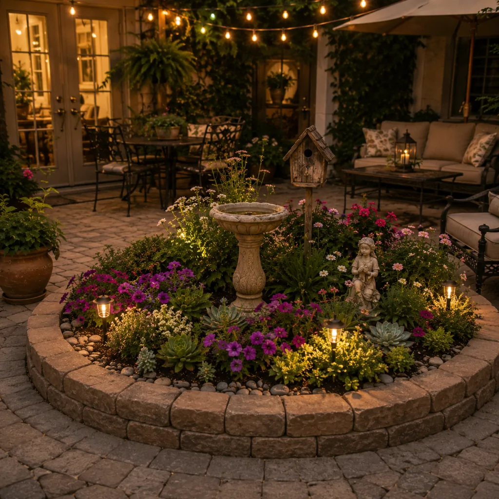 25 Circular Patio Ideas for Stylish Modern Outdoor Living 7 Circular Garden