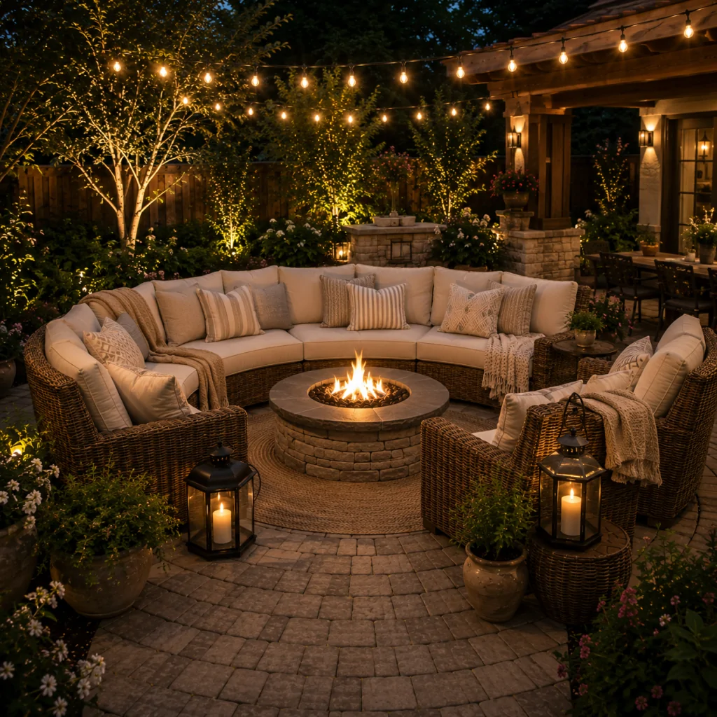 25 Circular Patio Ideas for Stylish Modern Outdoor Living 13 Circular Patio Furniture