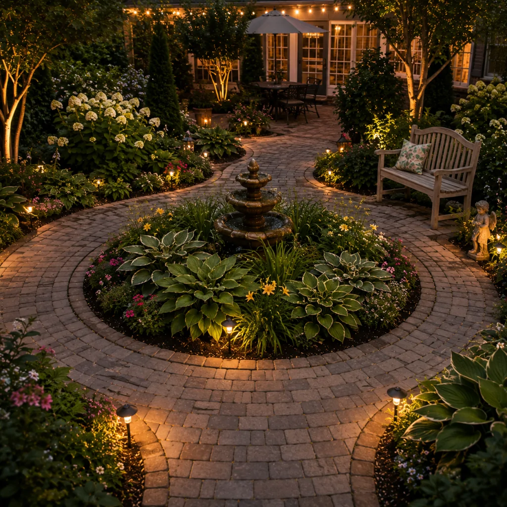 25 Circular Patio Ideas for Stylish Modern Outdoor Living 9 Circular Walkway