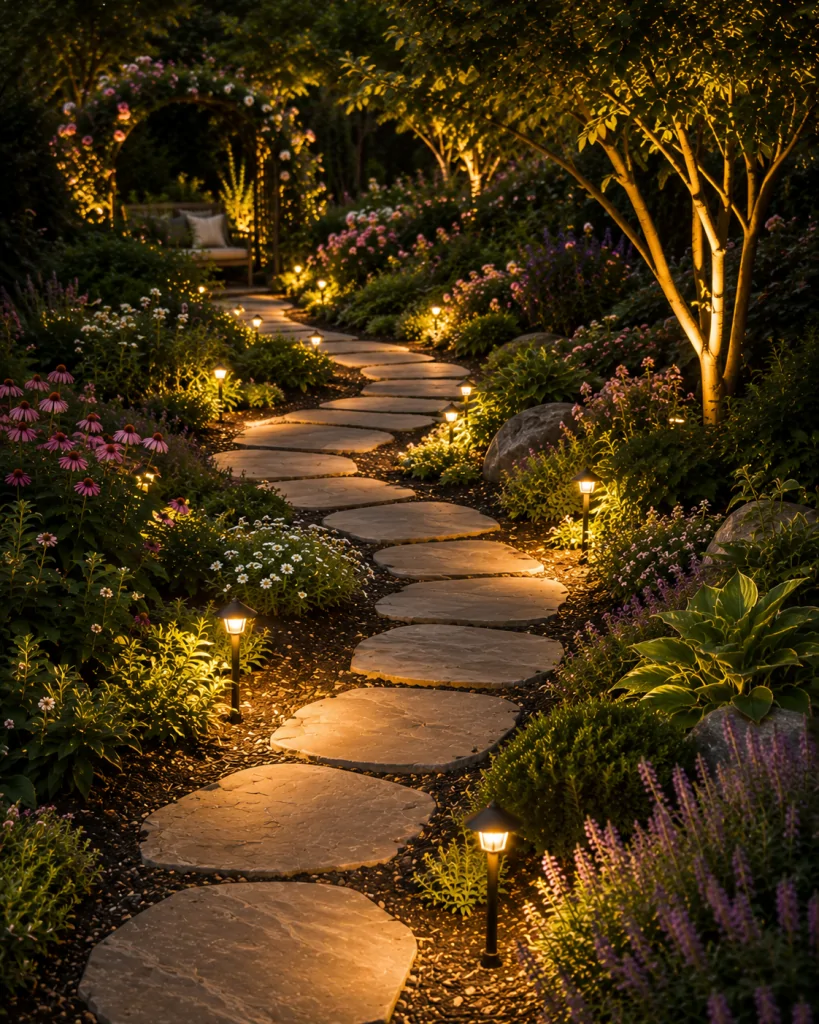 28 Modern Curved Garden Design Ideas For Outdoor Retreats 15 Curved Stepping Stones