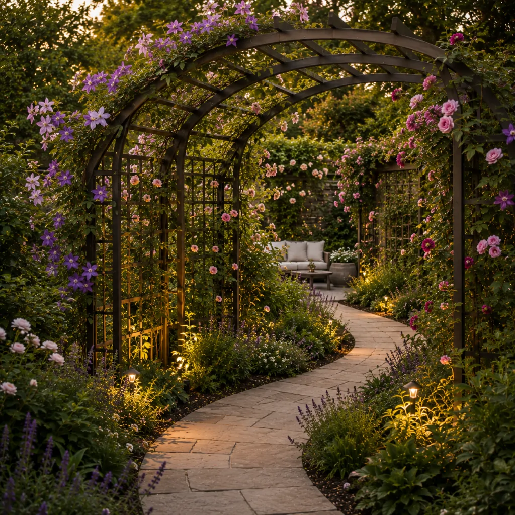 28 Modern Curved Garden Design Ideas For Outdoor Retreats 10 Curved Trellis