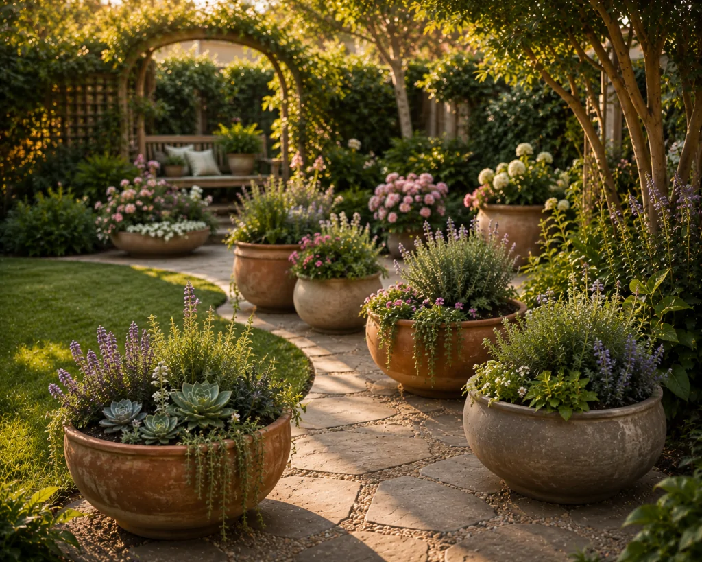28 Modern Curved Garden Design Ideas For Outdoor Retreats 14 Rounded Planters