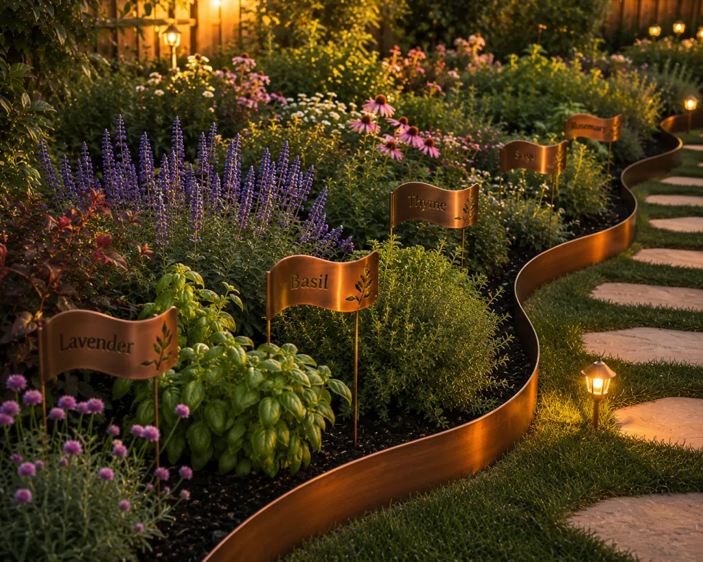 28 Modern Curved Garden Design Ideas For Outdoor Retreats 21 Wavy Garden Markers