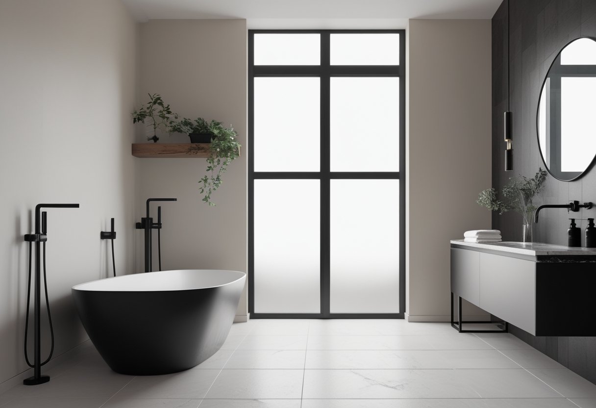 10 Stunning Black Bathroom Ideas For A Chic And Low Maintenance Space 11 black bathroom ideas colour pairing principles fixtures vanity marble countertop natural light