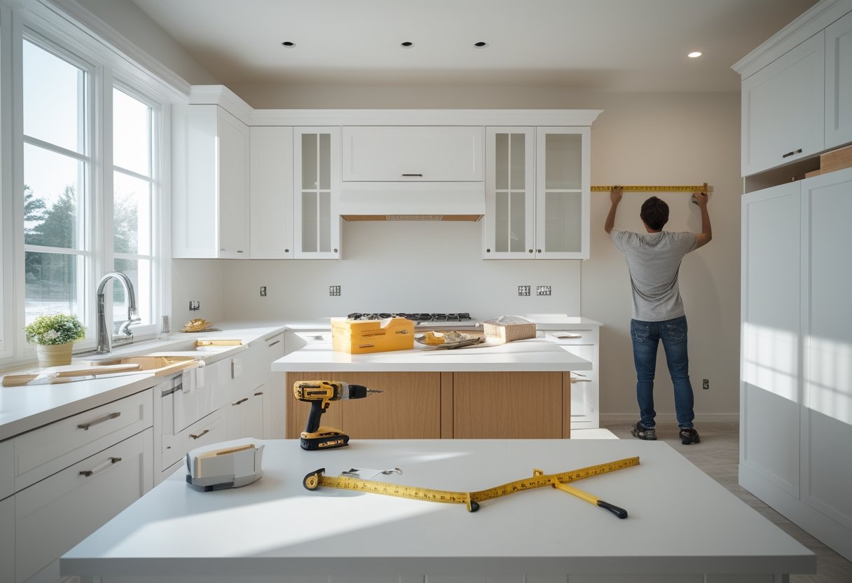 15 Stunning DIY Kitchen Remodel Ideas For Budget Friendly Upgrades And Weekend Projects 1 diy kitchen remodel ideas planning vision white cabinets tools countertops natural light
