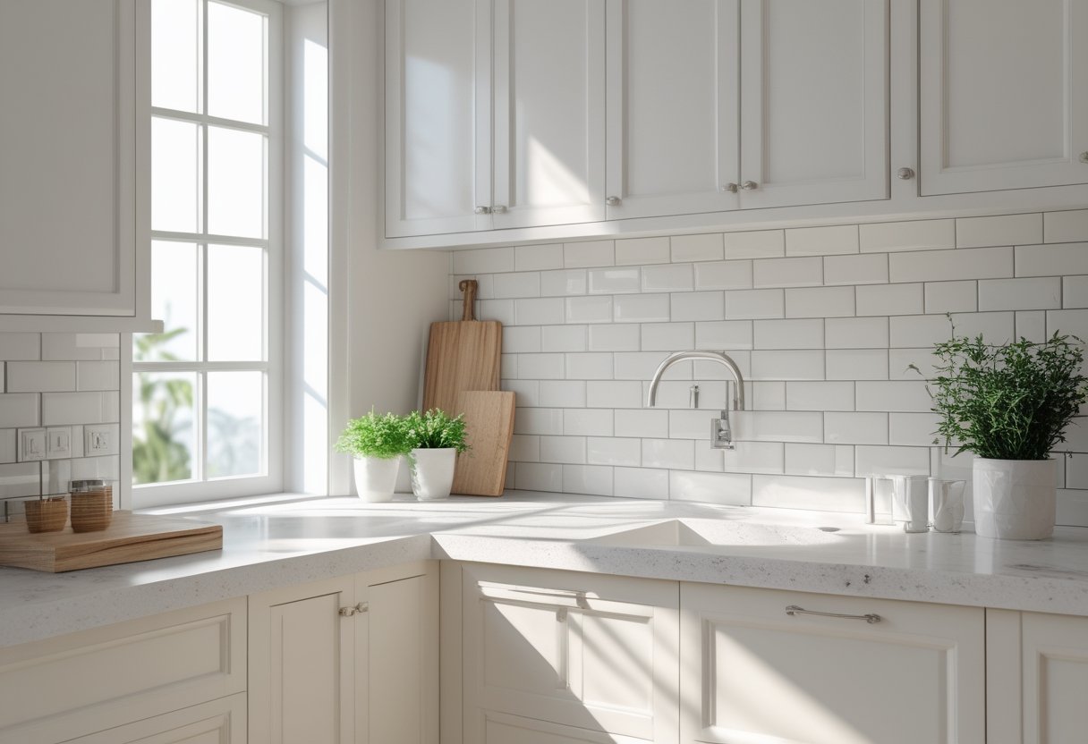 15 Stunning DIY Kitchen Remodel Ideas For Budget Friendly Upgrades And Weekend Projects 4 diy kitchen remodel ideas countertop backsplash refresh modern white tile natural light minimal