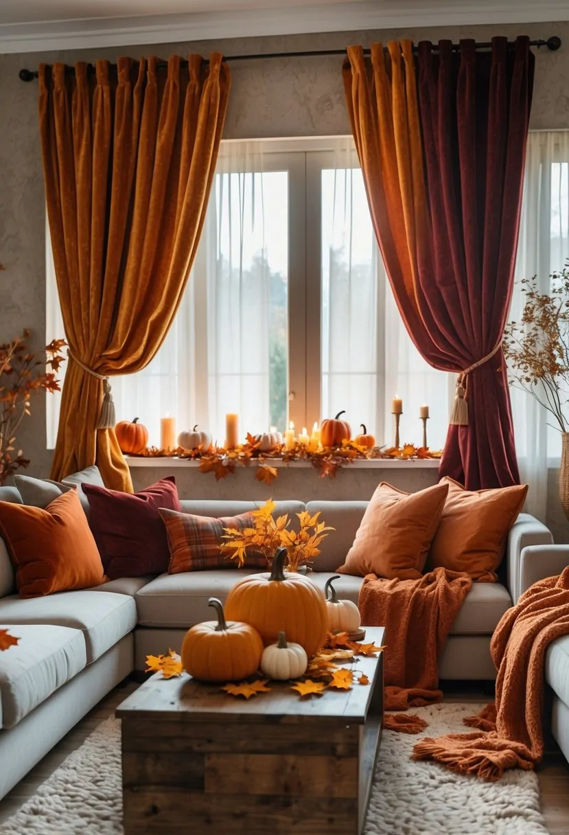 Textures Fall Living Room Ideas