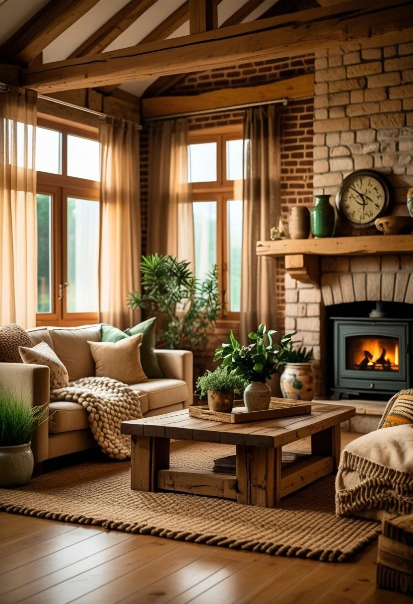 Warm Rustic Living Room