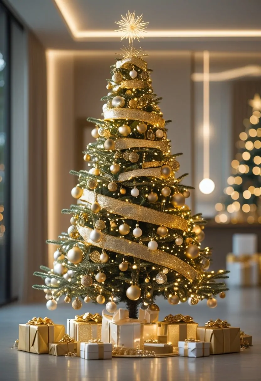Gold Christmas Tree 2025