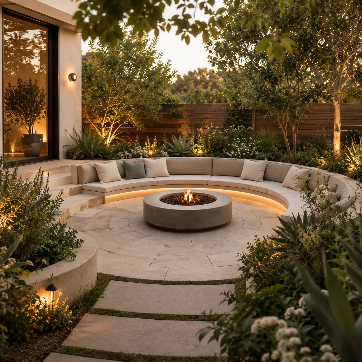 25 Circular Patio Ideas for Stylish Modern Outdoor Living