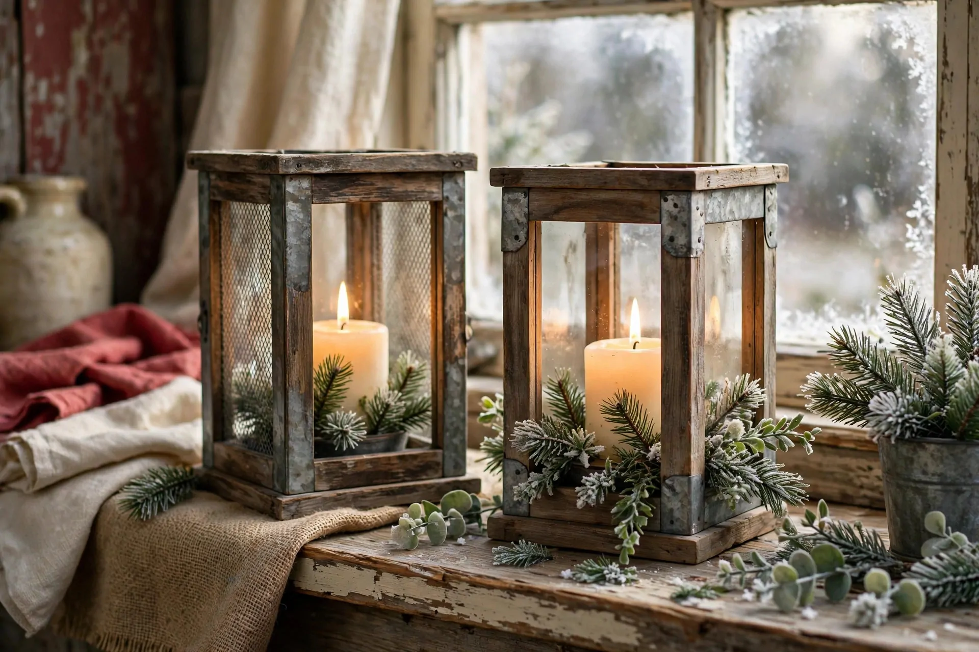 24 Farmhouse Christmas Decor Ideas (Rustic and Cozy) 15 Dried orange slice garland hanging on Christmas tree with cinnamon sticks